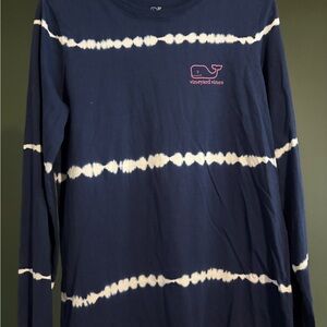 Vineyard Vines Blue and White Long Sleeve Shirt